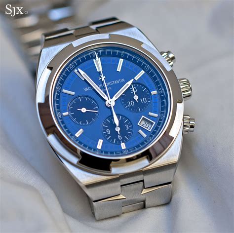 replica vacheron constantin overseas chronograph blue dial men's watch|vacheron constantin unique piece.